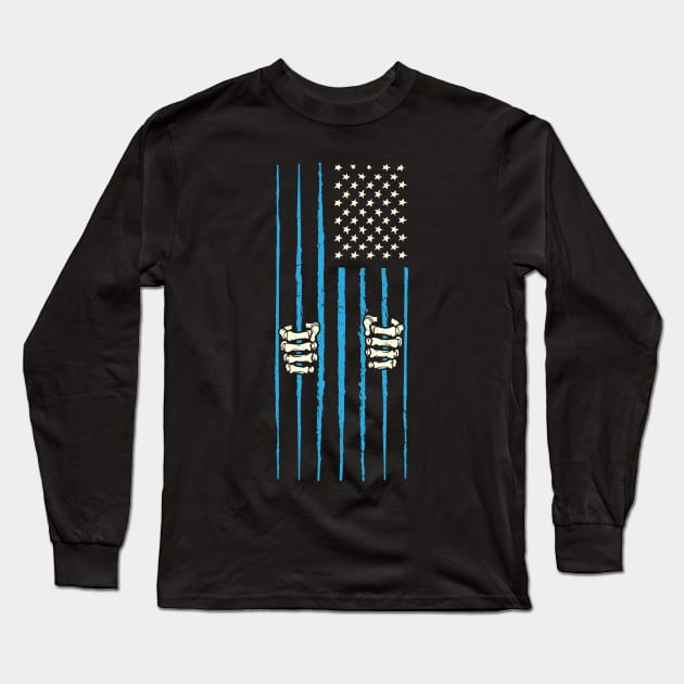 Stars and Bones Long Sleeve T-Shirt by visualcraftsman